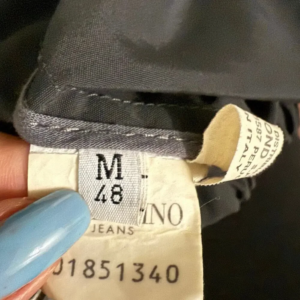 Valentino vtg bomber windbreaker jacket full zip men’s size 48 US medium M - Picture 10 of 16